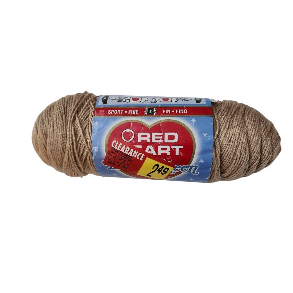 Super Saver Yarn 4 oz Tan 0332 Acrylic Made In USA Fine Weight